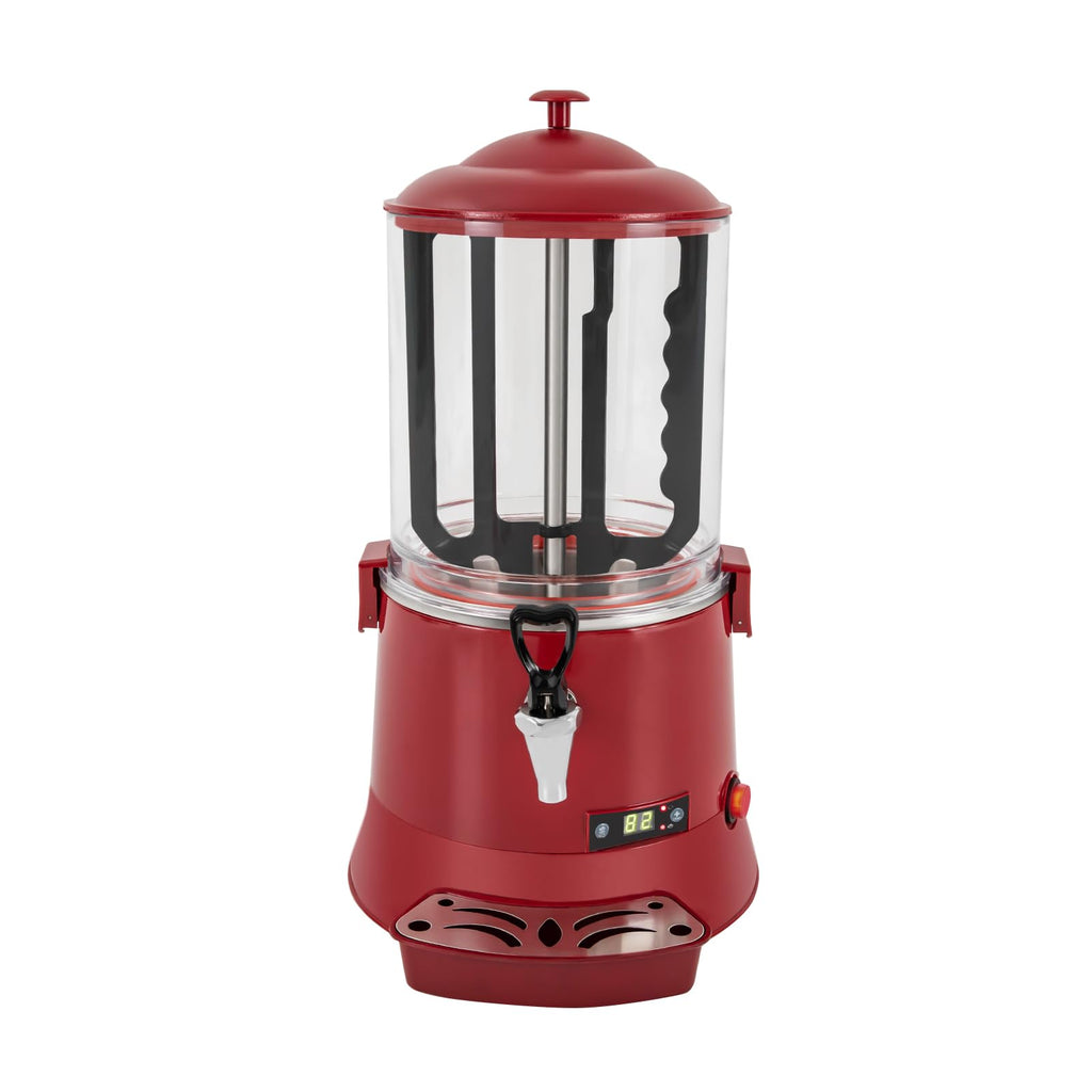 Commercial Hot Chocolate Machine Maker and Dispenser 110V 400W 5L(1.32Gal) Electric Hot Chocolate Dispenser Beverage Warmer with LED Display, 86-194°F for Heating Coffee, Milktea, Soy Milk