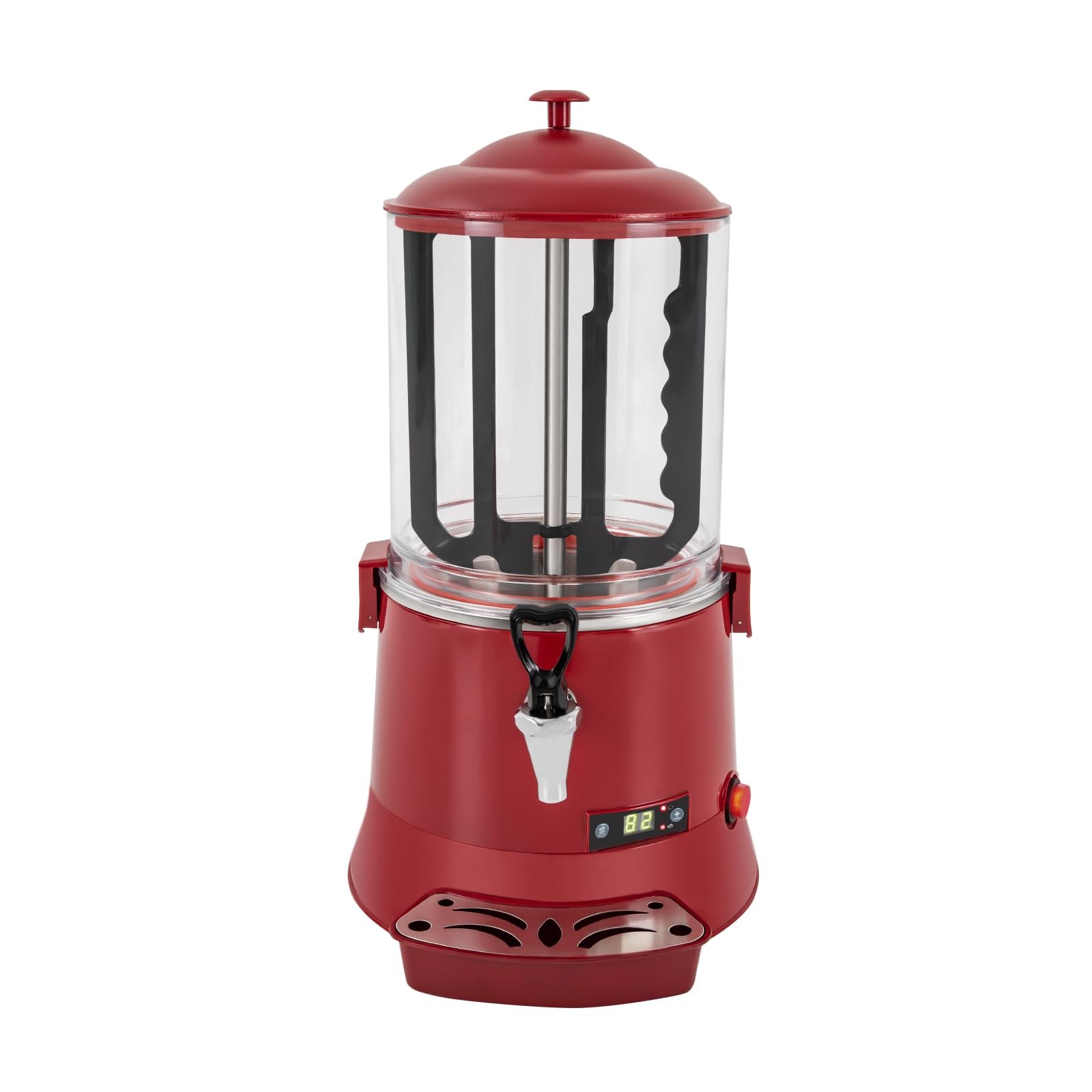 Commercial Hot Chocolate Machine, 110V 10L Hot Beverage Warmer, Electric Chocolates Melting Machine and Dispenser, Chocolate Warmer Maker for Home, Restaurant, Coffee (Black)