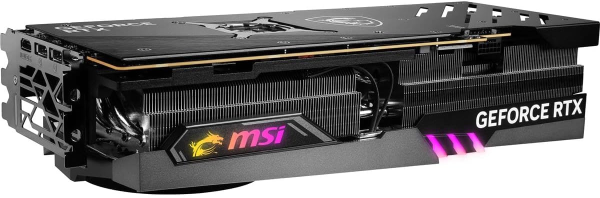 MSI Gaming GeForce RTX 4090, 24GB GDRR6X, 384-Bit, Boost Clock: 2595 MHz, HDMI/DP Nvlink Tri-Frozr 3 Ada Lovelace Architecture OC Graphics Card (RTX 4090 Gaming X Trio 24G)