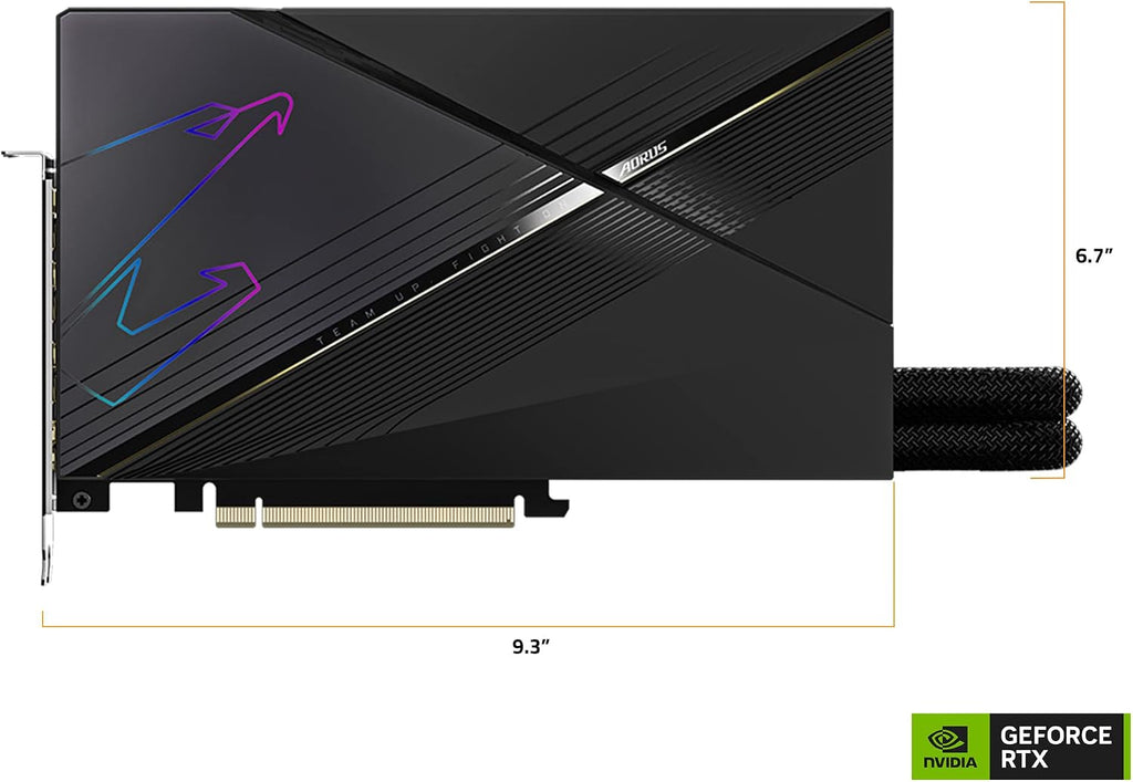 Gigabyte AORUS GeForce RTX 4080 16GB Xtreme WATERFORCE Graphics Card, WATERFORCE All-in-one Cooling System, 16GB 256-bit GDDR6X, GV-N4080AORUSX W-16GD Video Card
