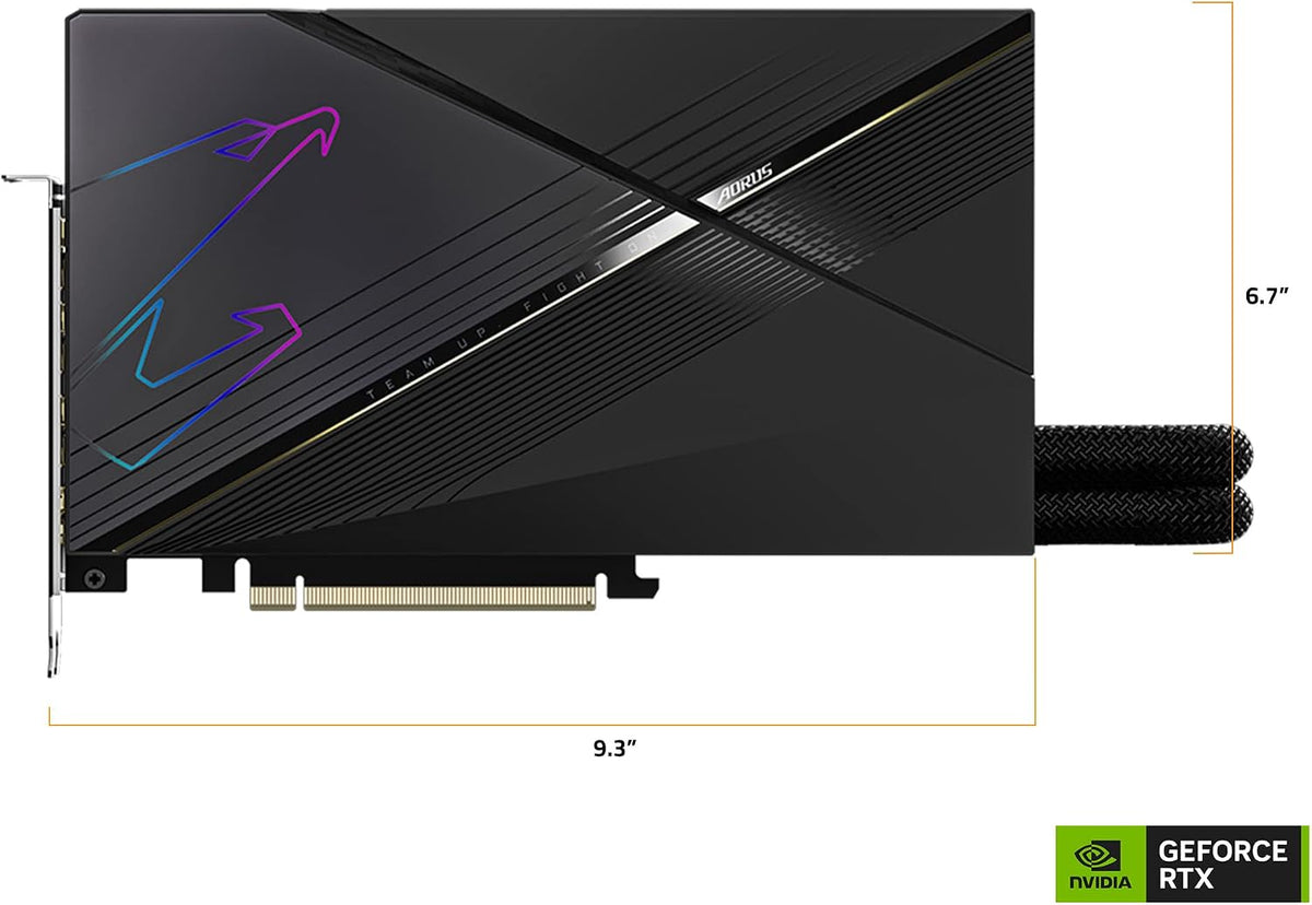 Gigabyte AORUS GeForce RTX 4080 16GB Xtreme WATERFORCE Graphics Card, WATERFORCE All-in-one Cooling System, 16GB 256-bit GDDR6X, GV-N4080AORUSX W-16GD Video Card