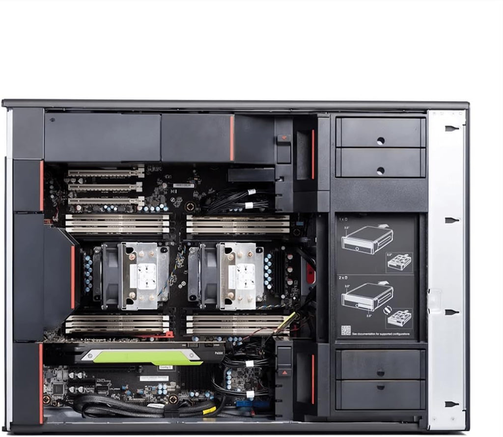 PCSP Professional Grade Computing P920 Workstation, 2X Intel Xeon Gold 6154 3.0GHz (36-Cores Total), 1TB M.2 SSD + 8TB HDD Storage, Quadro P4000 8GB Graphics, Windows 11 Pro, (Renewed) (1TB DDR4)