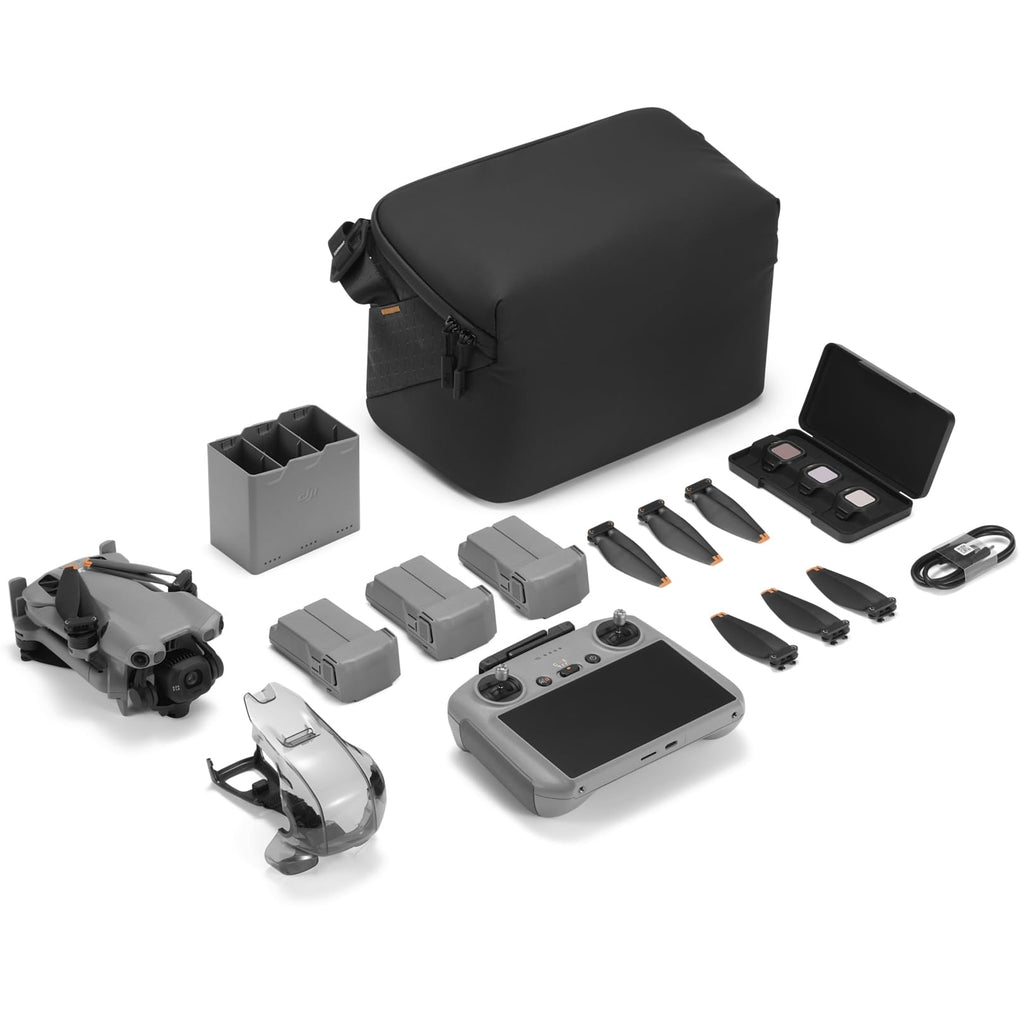 DJI Mini 5 Pro Drone Fly More Combo (RC 2) 1" CMOS Sensor, 4K Video, Obstacle Sensing, 4 Battery Bundle with Deco Essentials CPS Exclusive 26 Month Protection Pack, Software & Accessory Kit