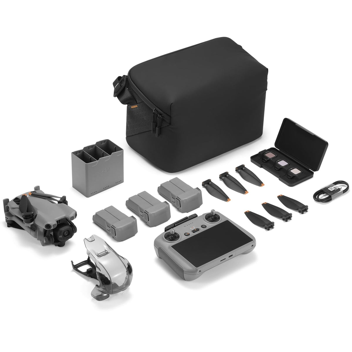 DJI Mini 5 Pro Drone Fly More Combo (RC 2) 1" CMOS Sensor, 4K Video, Obstacle Sensing, 4 Battery Bundle with Deco Essentials CPS Exclusive 26 Month Protection Pack, Software & Accessory Kit
