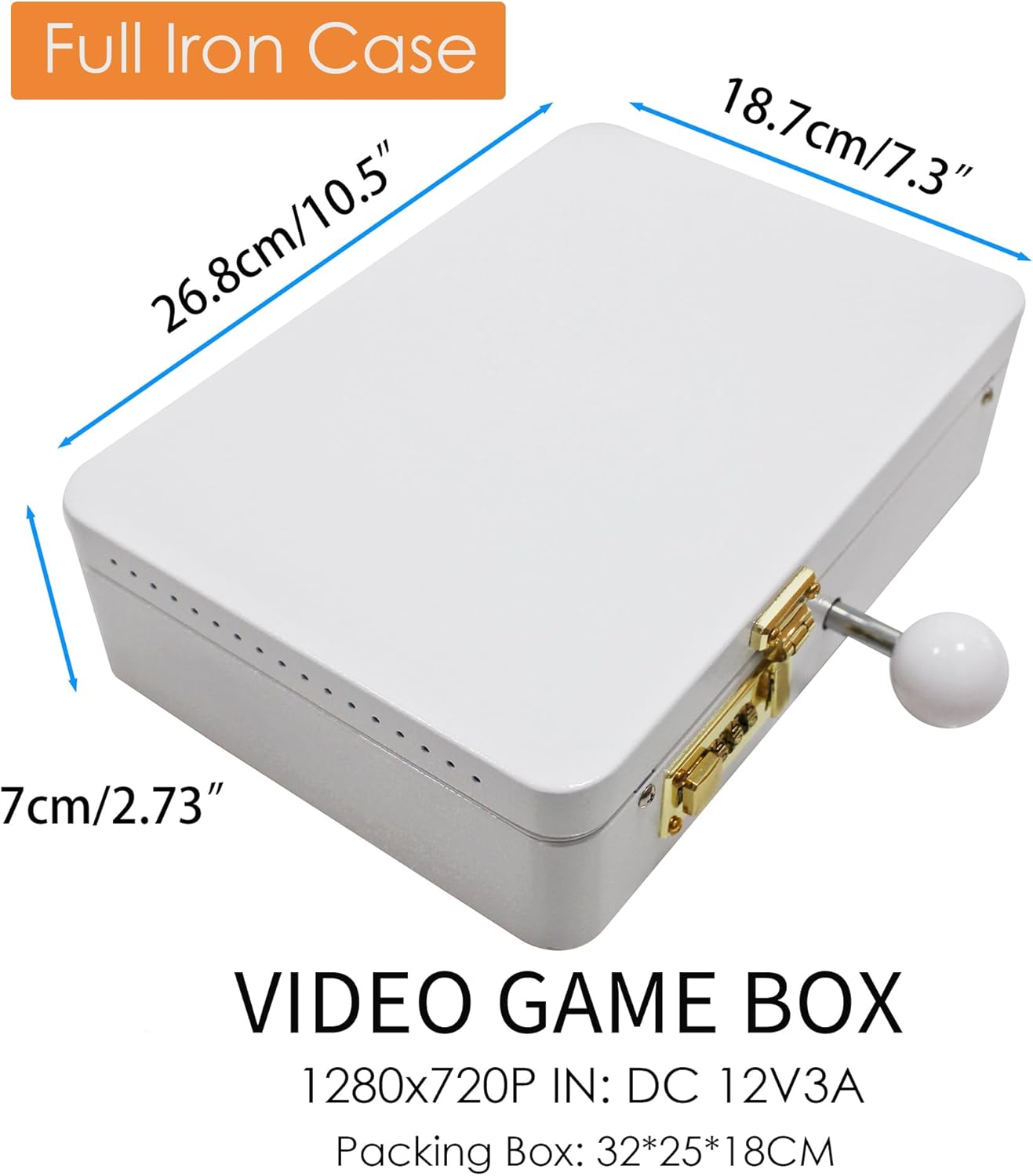 9800 in 1 Hand-held Portable Arcade Game Console 10.1-inch HD Screen Dual Players 3D Retro Electronic Metal Box, Retro Video Game Machine Search/Hide/Pause Games
