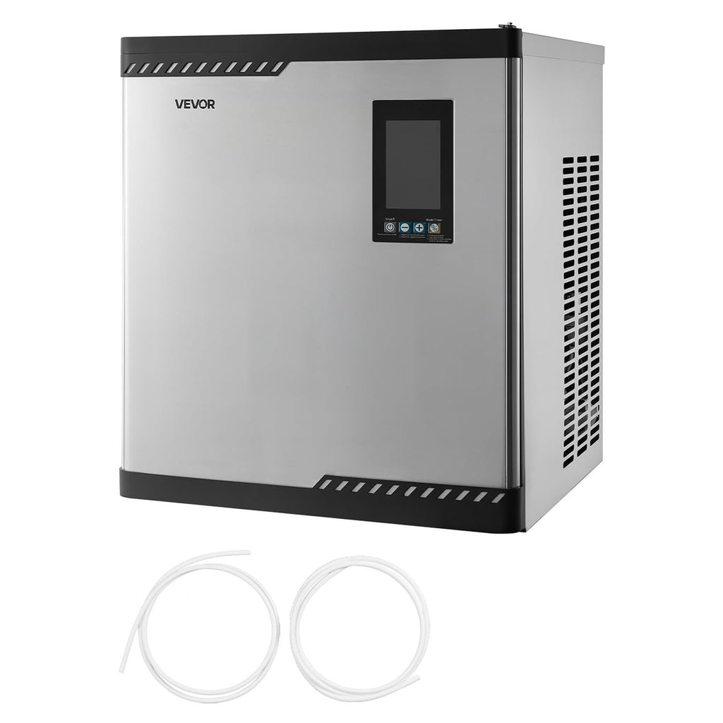VEVOR Commercial Ice Maker Machine - Head, 300 Lbs/Day Stainless Steel Ice Machine with Scheduled Ice-Making, Self-Cleaning, Adjustable Thickness, Ideal for Restaurant Bar Cafe Hotel - Head Only