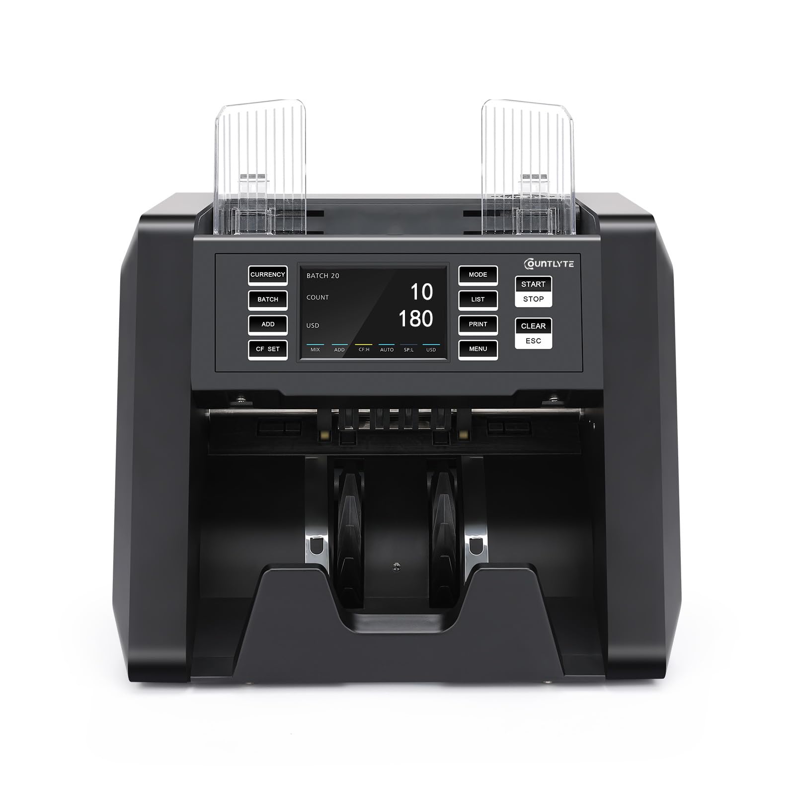 C-N30A Mixed Denomination Money Counter Machine,Value Counting,Multi Currency,CIS/UV/MG/IR Counterfeit Detection Bill Counter,Printer Enabled,Touch Screen,Cash Counter
