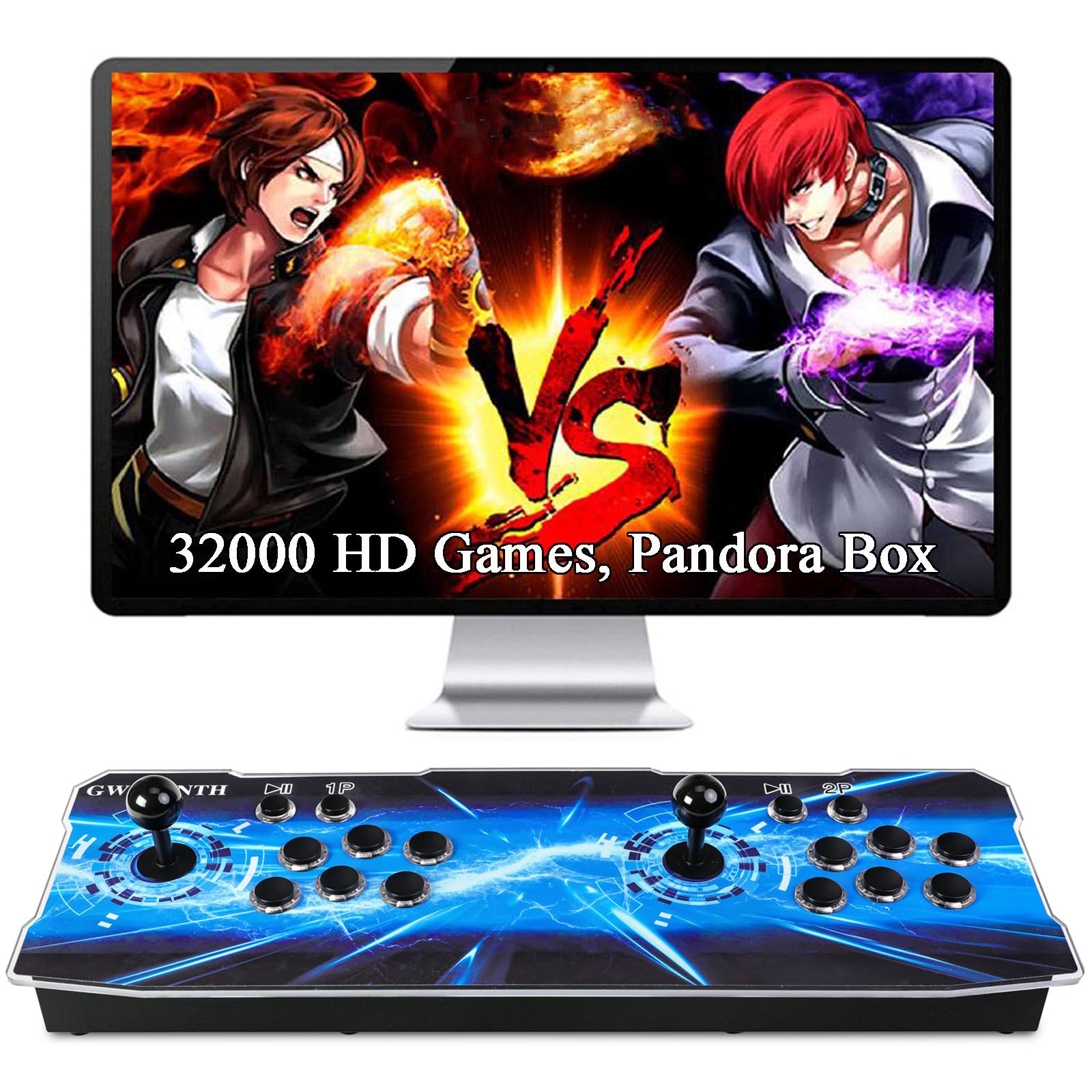 GWALSNTH 32000 in 1 Pandora Box 60S Arcade Game Console,1280X720 Display,Search/Save/Hide/Pause Games,Two Separate joysticks,1-4 Players …