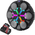 Music Boxing Machine for Adults and Kids, Smart Bluetooth Boxing Training Equipment with Gloves & Rhythm Games,Wall Mounted Boxing Mchine for Home,Office, Gym (Black)