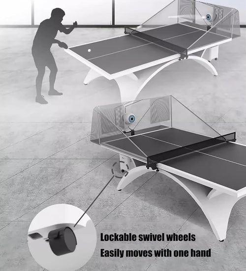 Automatic Ball Server, Multifunctional Table Tennis Ball Machine, Simulates Real-Person Service, Freely Designs Ball Path, Intelligent Algorithm, Used to Improve Skills and Ability Test