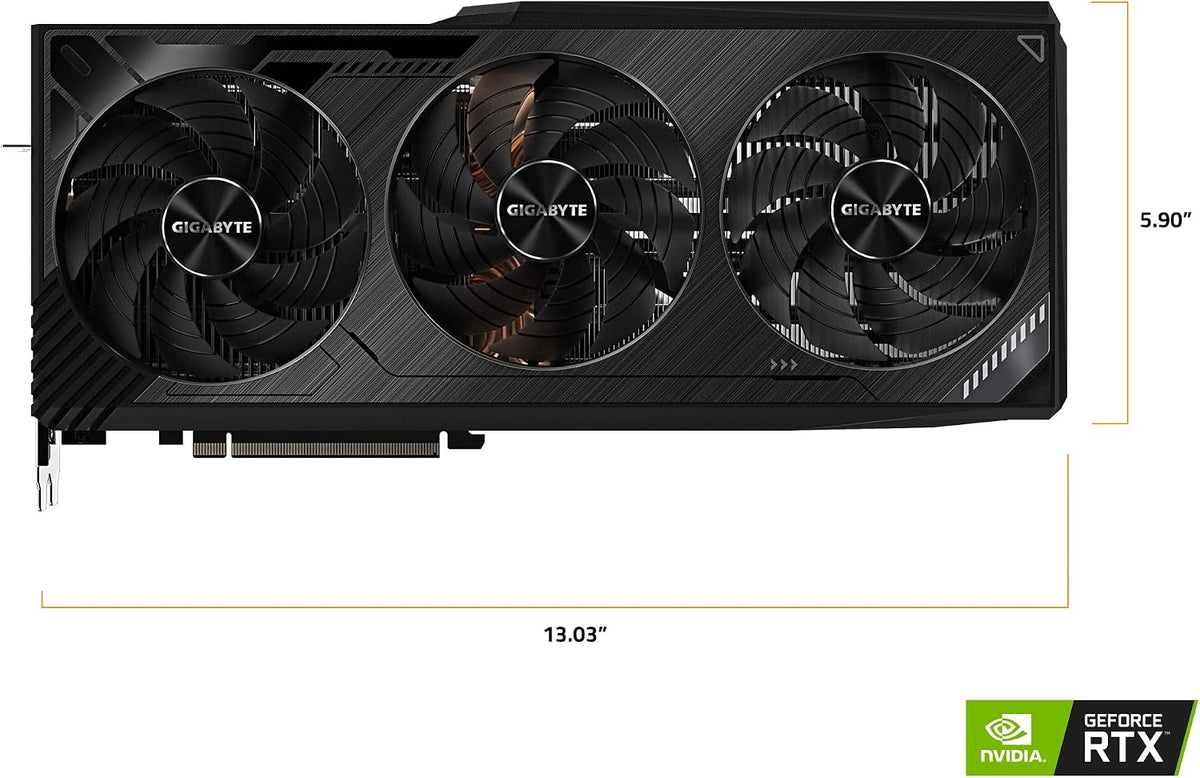 GIGABTYE GeForce RTX 3090Ti Gaming 24GB Graphics Card with WINDFORCE Fan, 3X 24GB 384-bit GDDR6X, GV-N309TGAMING-24GD Video Card