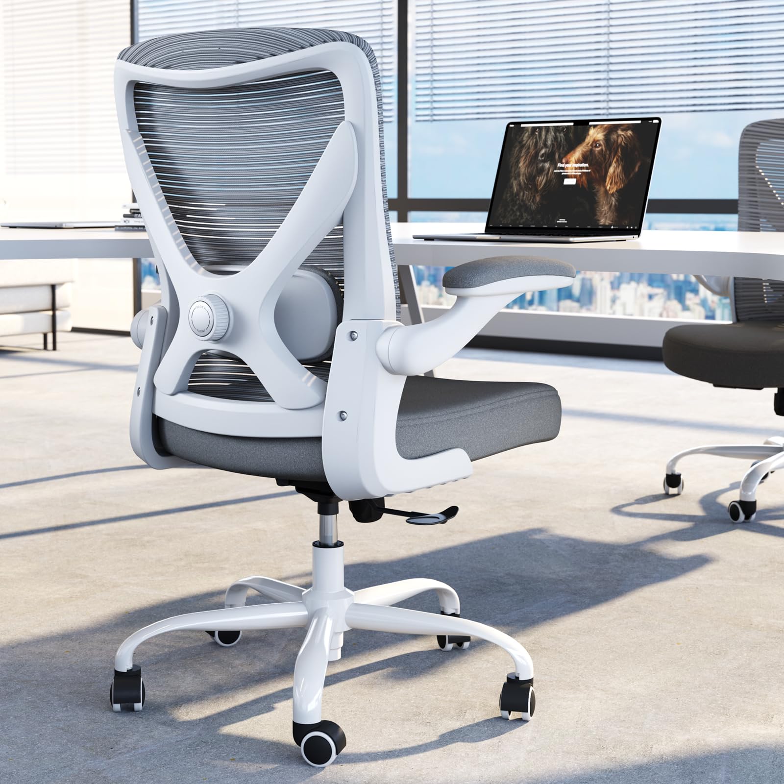 Ergalithic Ergonomic Office Chair - X-Shaped Computer Desk Chairs Comfy, Mesh High-Back Gaming Chair with Adjustable Lumbar Support, Executive Task Chair for Adults, Comfortable for Long Hours