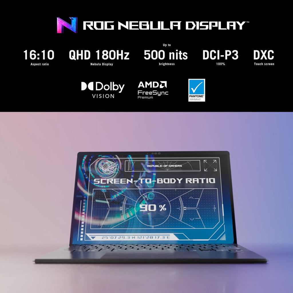 ASUS ROG Flow Z13 (2025) Gaming Laptop, 13.4" ROG Nebula 16:10 2.5K 180Hz/3ms, AMD Ryzen AI MAX+ 395, AMD Radeon 8060S Graphics, 64GB LPDDR5X 2TB SSD, Wi-Fi7 Bluetooth, Win11, w/USB 3.0 Hub, W/GaLiMu