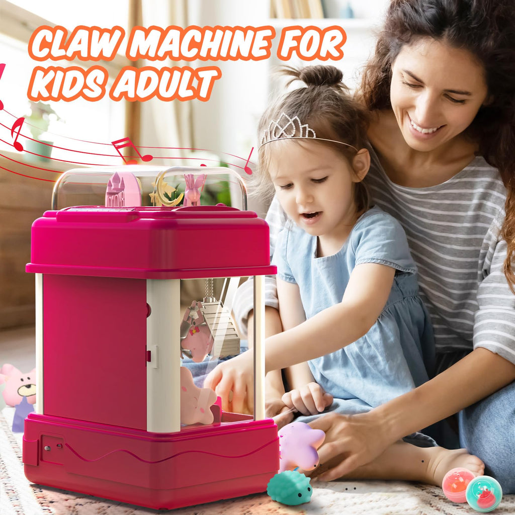 Skirfy 15” Claws Machines for Kids Adults with Sound Light, Vending Machine Candy Grabber Prize Dispenser Toys, Unicorns Claws Machines Electric Control,Birthday Girl Toys Gift