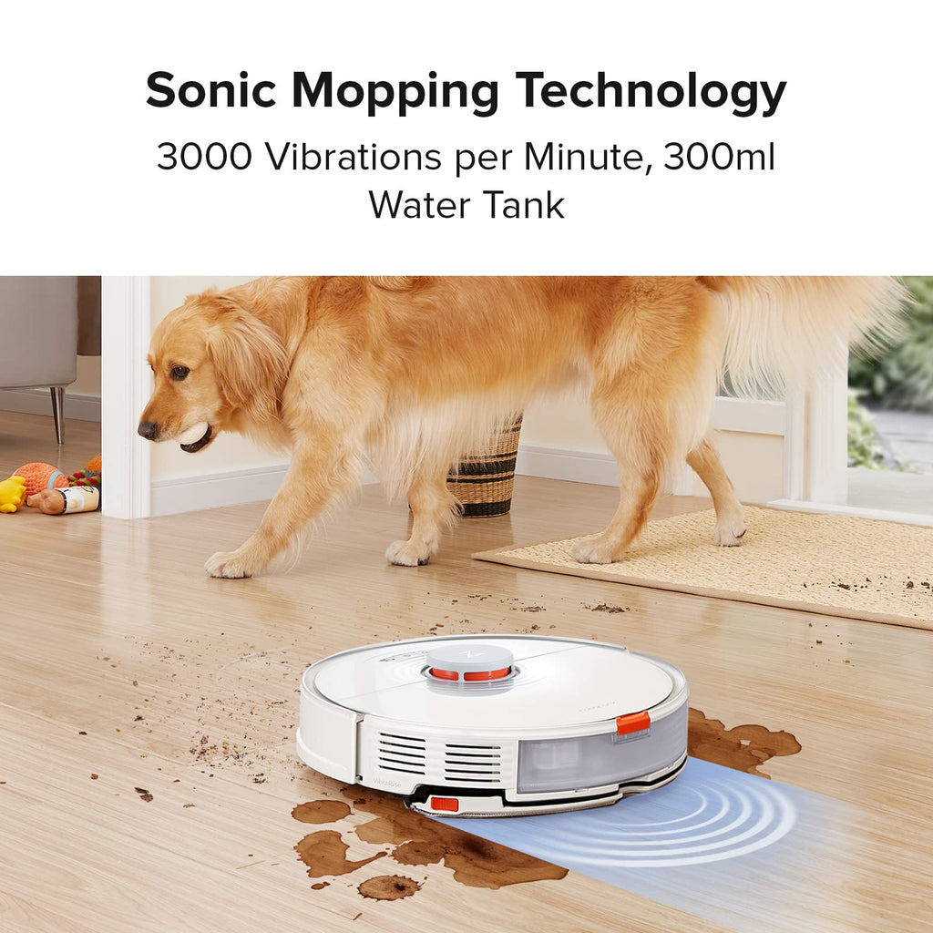 roborock Q10 S5+ Robot Vacuum and Mop, 10,000Pa Suction, Upgraded from Q8 max+, 70 Days Self-Emptying, Obstacle Avoidance, Sonic Mopping, Dual Anti-Tangle Design, Auto Mop Lifting, Black