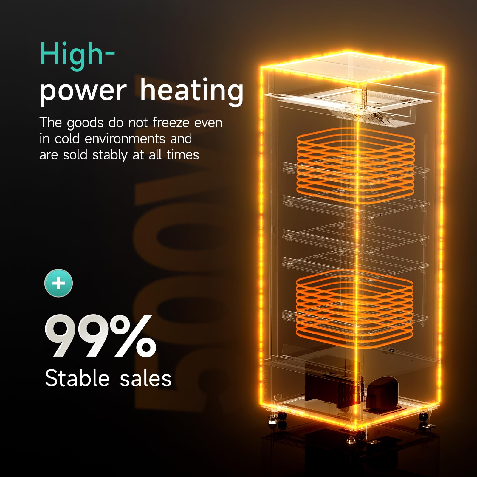 Smart AI Vending Machine (with Card Reader) Features AI Visual Recognition and Cashless Payment Support; Ideal for Gyms, Schools, Hotels, Entertainment Venues, and More (Black)