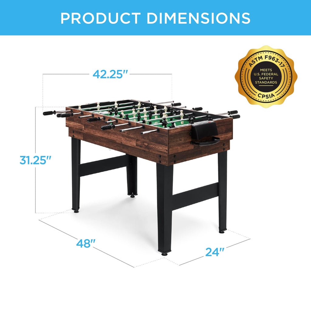 Best Choice Products 2x4ft Combo Game Table Set for Home, Game Room, Friends & Family w/Hockey, Foosball, Pool, Shuffleboard, Ping Pong, Chess, Checkers, Bowling, and Backgammon