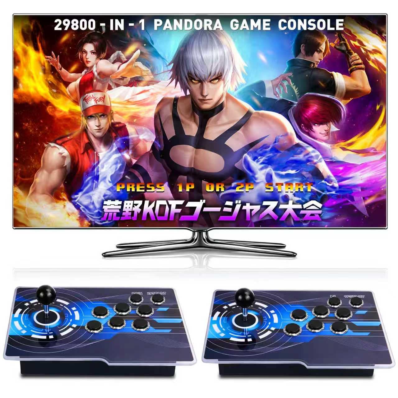 29800 in 1 Pandora's Box Retro Arcade Game Console, 4 Player 3D Magic Modding Game, Search Save Delete Cheats, Favorites List, 128G TF