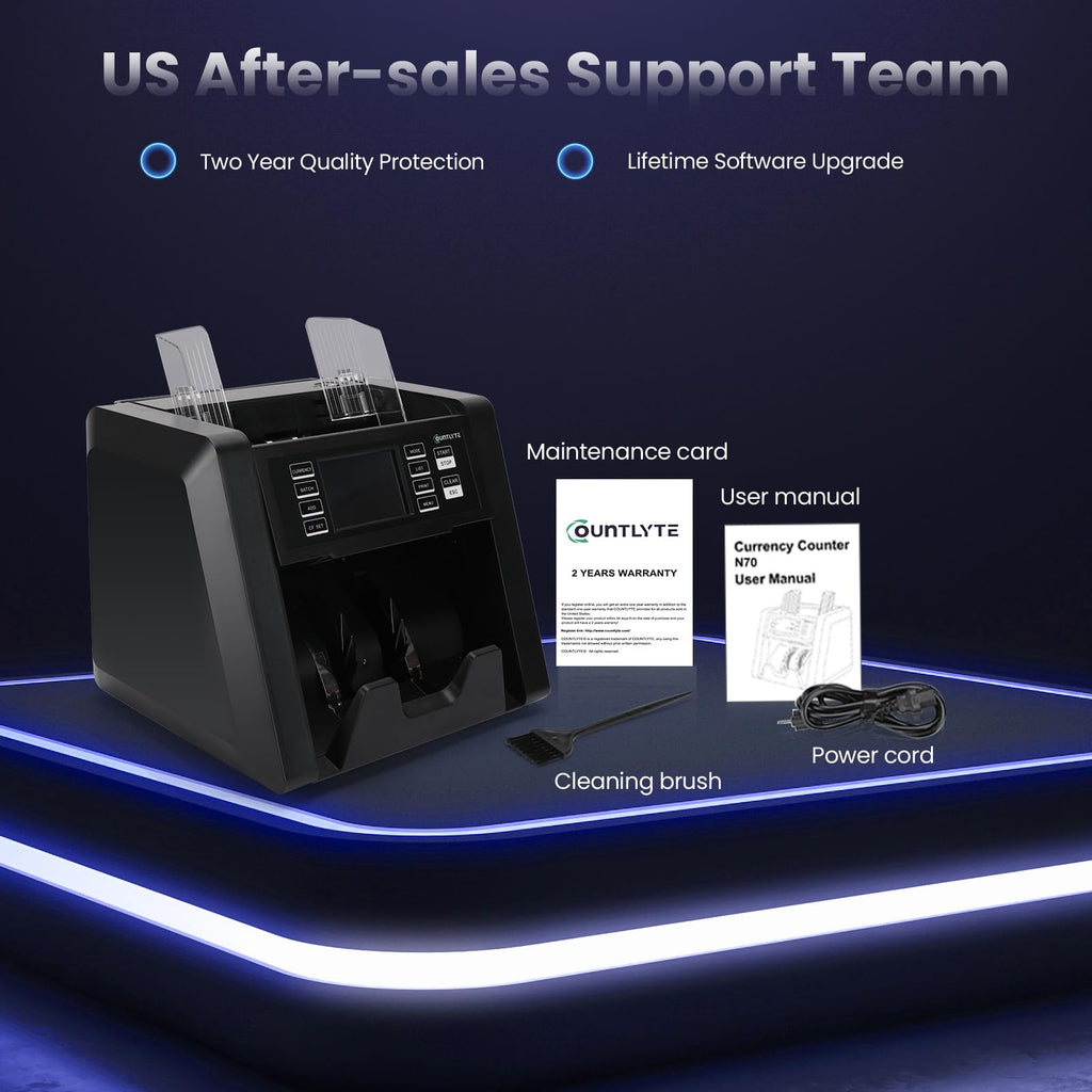 C-N30A Mixed Denomination Money Counter Machine,Value Counting,Multi Currency,CIS/UV/MG/IR Counterfeit Detection Bill Counter,Printer Enabled,Touch Screen,Cash Counter
