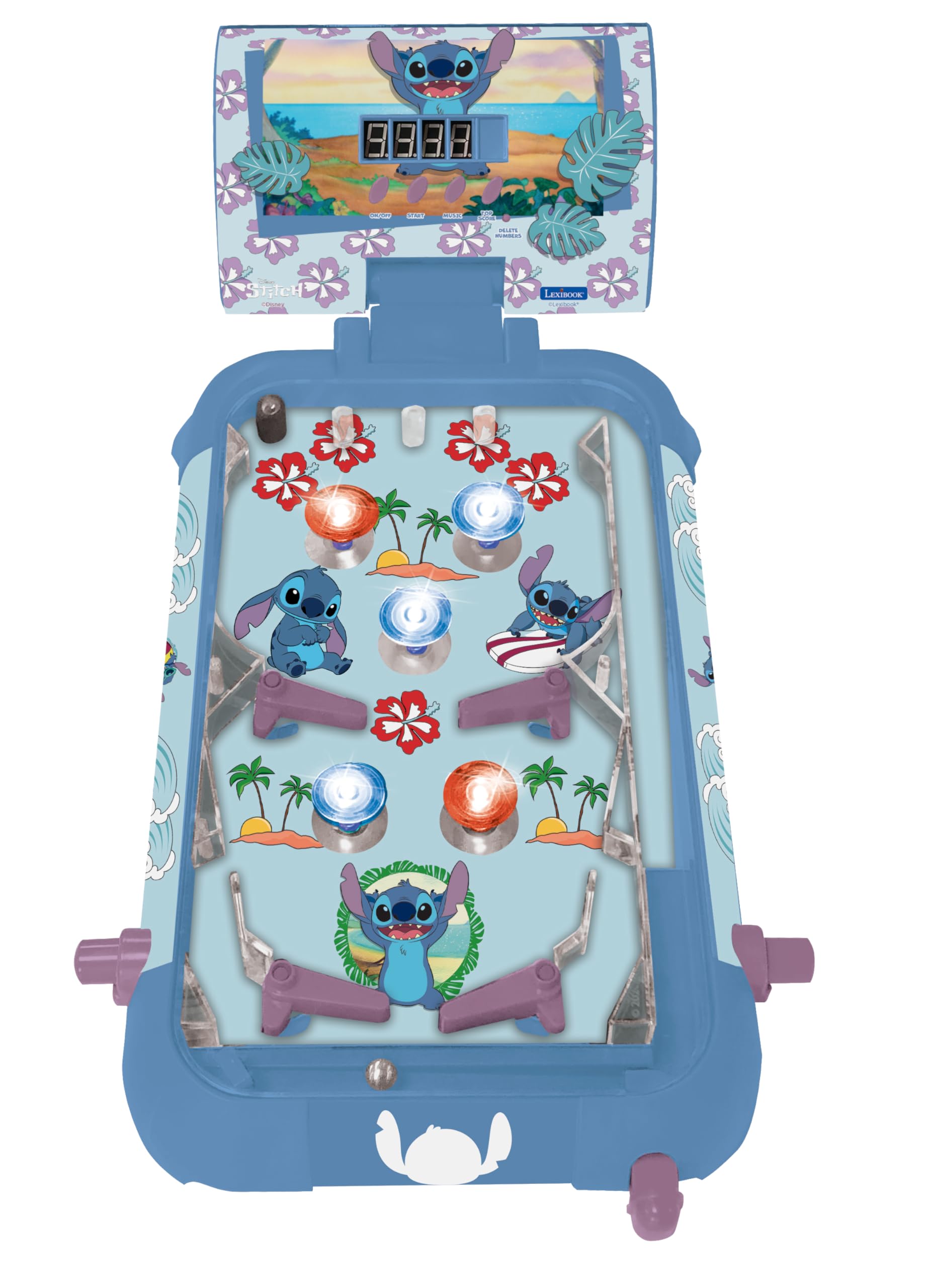 LEXiBOOK Marvel Spider-Man, Table Electronic Pinball, Action and Reflex Game for Children and familiy, LCD Screen, Light and Sound Effects, Blue/red, JG610SP