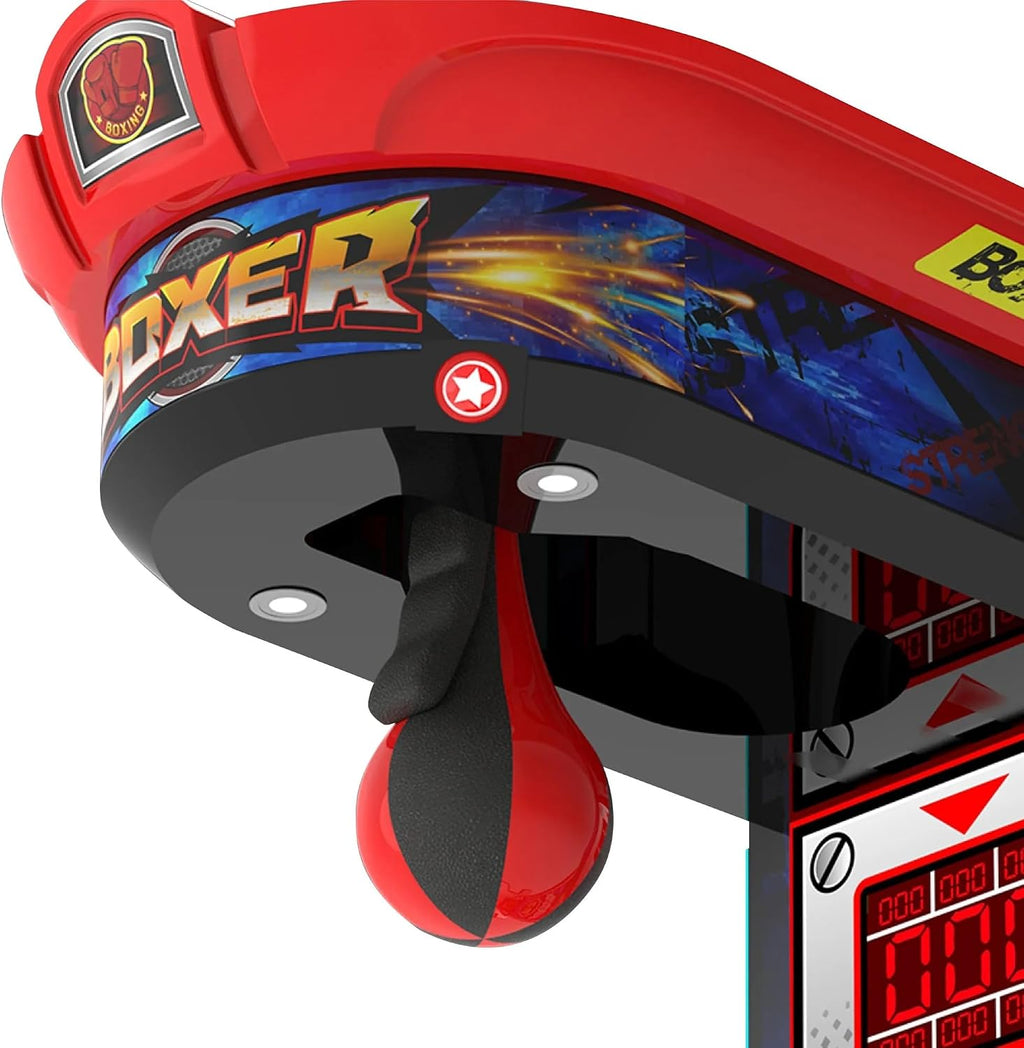 CREATIVE ARCADES MMA Fight Boxer Heavy Hit Arena – Coin Operated Boxing Arcade Machine with Neon Lights | Commercial Punching Arcade Game for Amusement Centers, Bars, FECs & Entertainment Venues