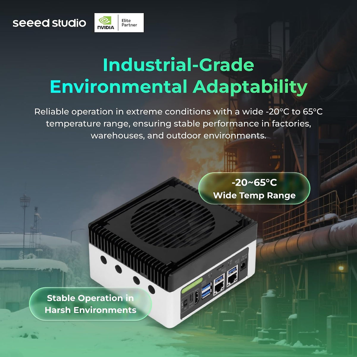 reComputer Super J4012 - Advanced Edge AI Computer with NVIDIA Jetson Orin NX 16GB