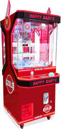 Mini Commercial Grade Kid Size Claw Machine 50" H x 20" W x 25" D - Happy Baby 2- Red