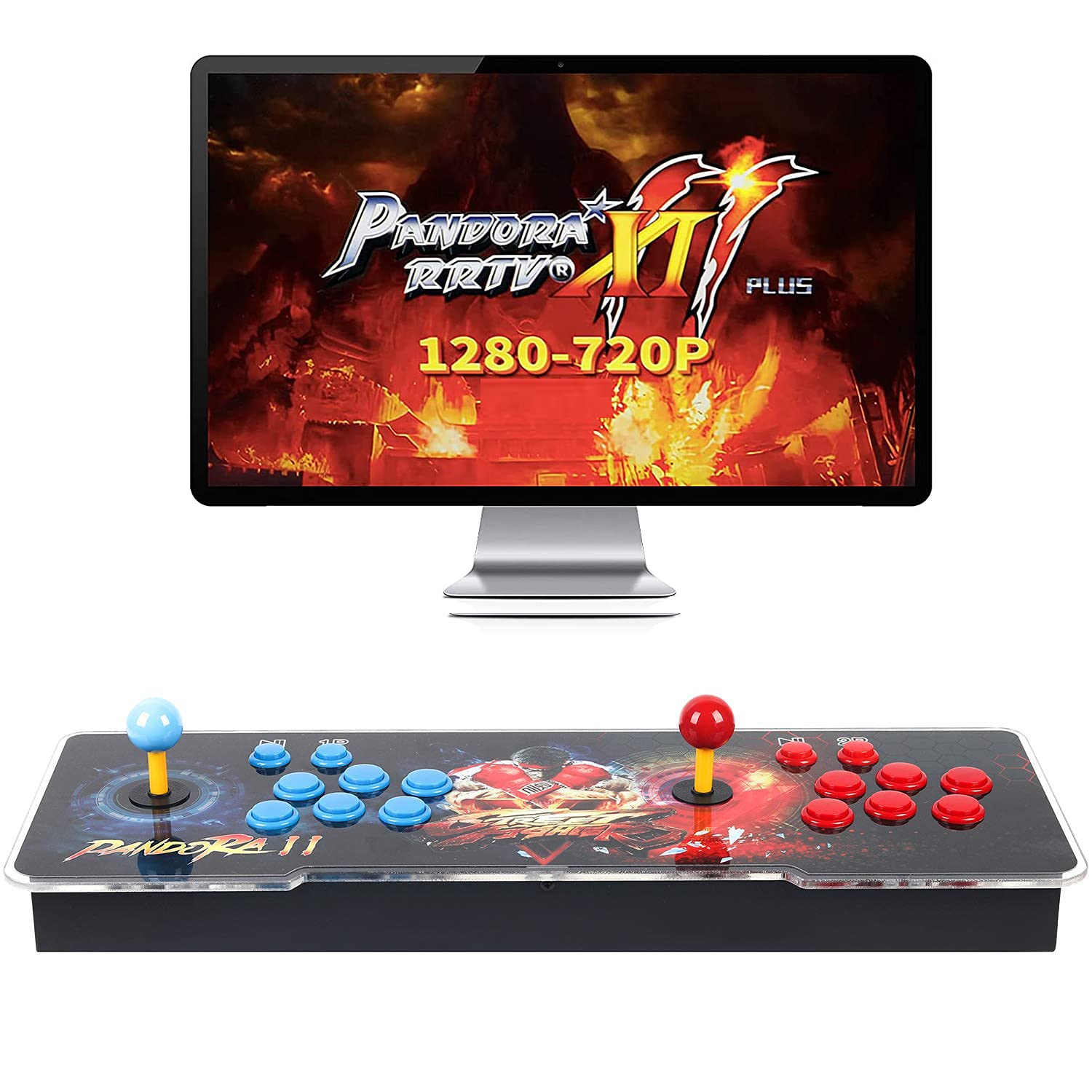 30000 Games in 1 Arcade Game Console ,Pandora Treasure 3D Double Stick,30000 Classic Arcade Games,Search Game, Support 3D,Favorite List, 4 Players Online,1280X720 Full HD Video