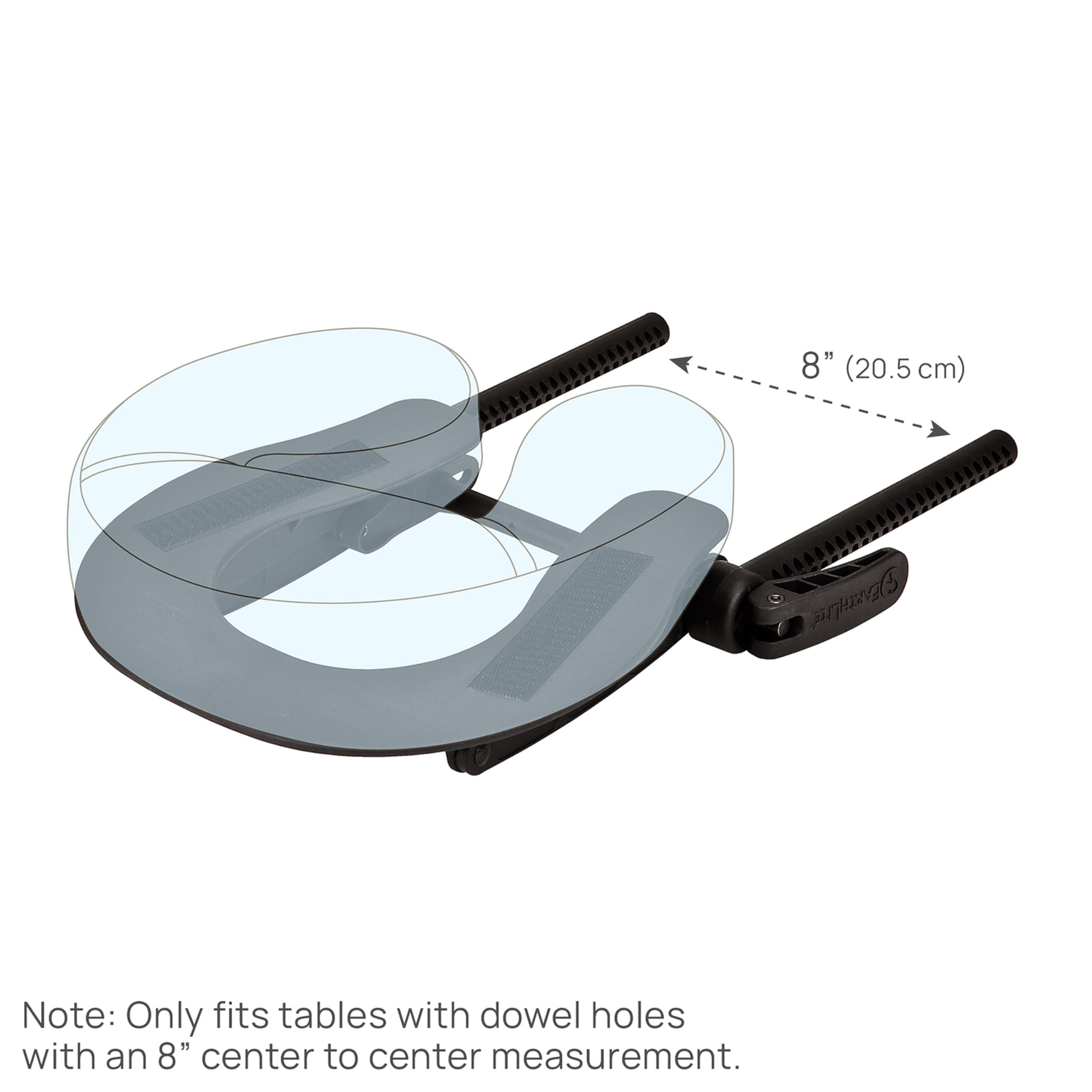 EarthLite Massage Table Face Cradle Deluxe Adjustable - Durable, Fully Adjustable Headrest Platform for Massage Chairs & Tables