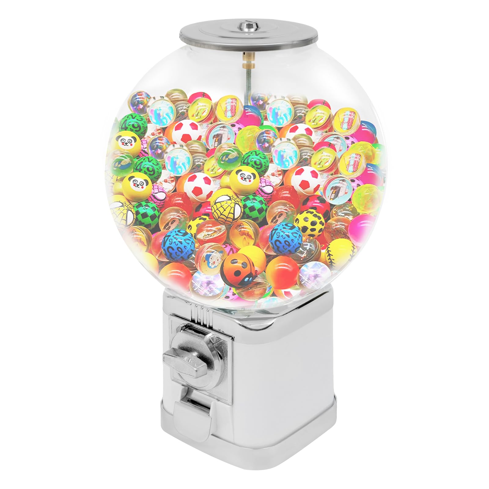 4X 25 Cents Coin Operated Vending Machine, 200pcs 1.77in Toy Capsule Vending Machine Commercial Twister Ball Dispenser 21in Height Rectangle Bubble Gum Machine for Retail Store, Supermarket