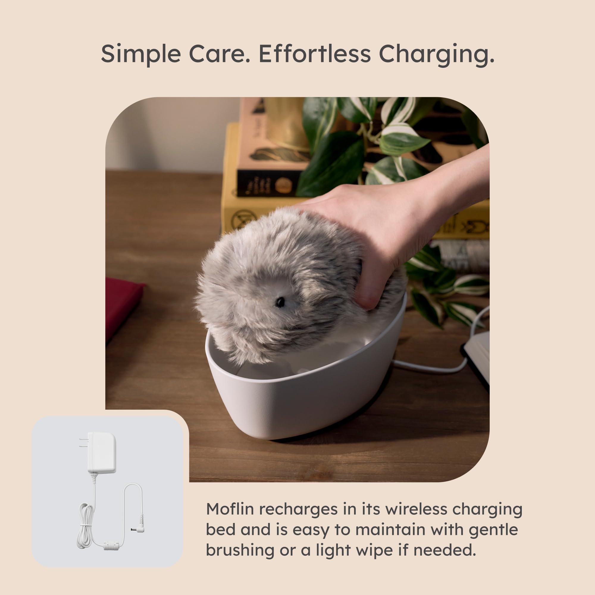 Casio Moflin Smart Companion Powered by AI Interactive Smart Companion with Emotional Evolution and MofLife App Compatibility for Stress Relief and Reassurance (Gold)