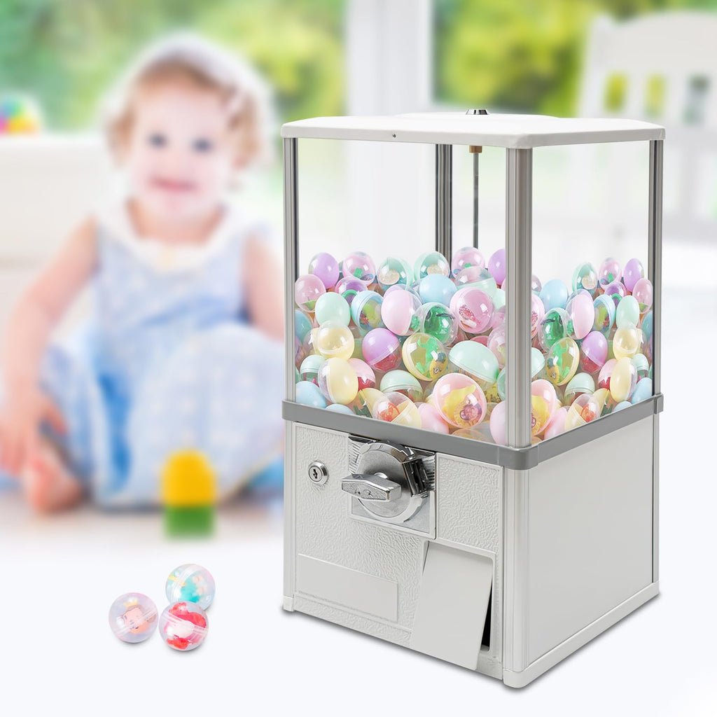 25-Cent Commercial Vending Machine, Capsule Toys Candy Bulk Gumball Device (Blue) | Operated Capsule Vending Machine for Arcades, Retail Stores and Small Business