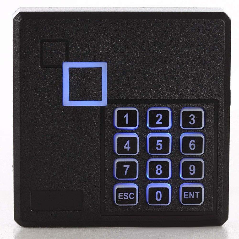 4 Doors RFID/Password Door Lock System Smart Access Control Keyless Entry Systems Keypad Reader Electric Magnetic Lock 110V Power Supply Box (Phone APP Remote Open Door)
