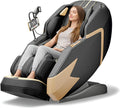 Massage Chair Full Body, Zero Gravity Extended Dual SL-Track Massage Recliner with 4D Mechanical Arms, Full Body Airbag Massage, Foot Roller Massage, Multiple Modes, Heating, AI Voice Control