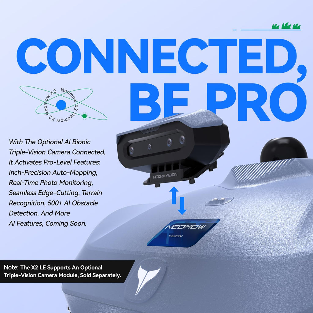 Neomow X SE 3D LiDAR Slam Mapping Robot Lawn Mower Perimeter Wireless for 3/4 Acres AI Vision Obstacle Avoidance with 4G, No RTK Antenna Required, App Control, GPS, IPX5, Anti-Theft, Queit