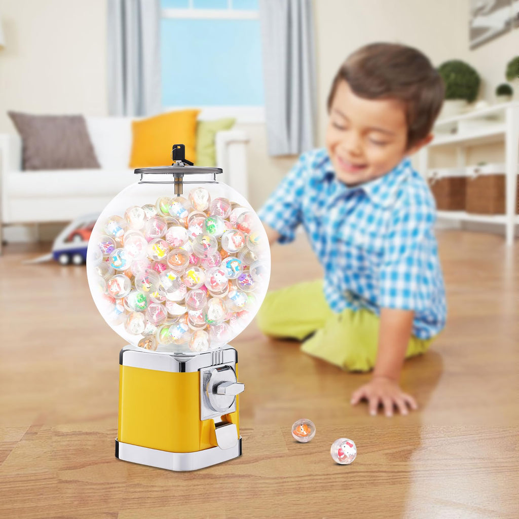 1.26in Candy Gumball Vending Machine, Large Capacity 500 Balls Capsule Toy Vending Device, Lockable Anti-Theft Design, 11.02LBS Load Capacity for Mall Amusement Use