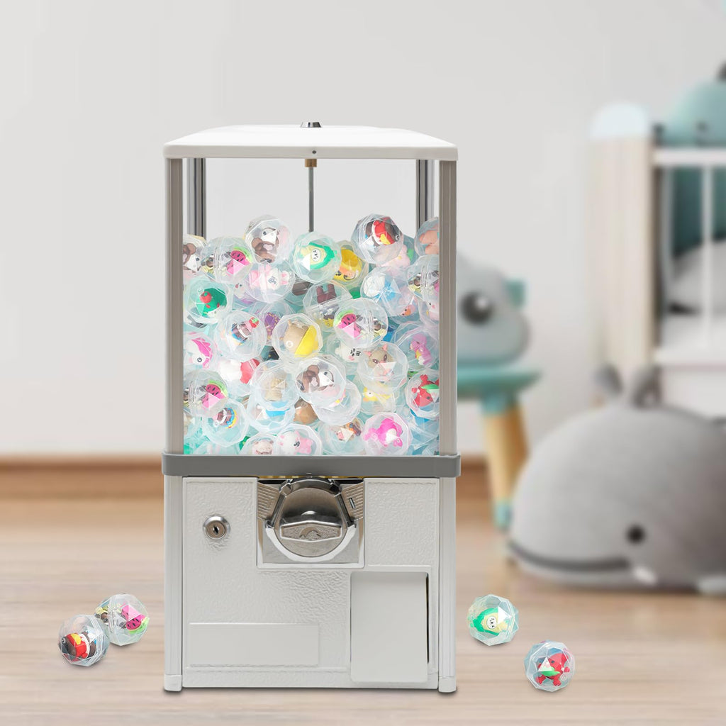25-Cent Capsule Vending Machine, Commercial Big Capsule Gachapon Machine for Sale One-Piece Gumball Machine for Kids Great Attraction Mini Vending Machine (Ball Diameter 4.5-5.0cm/1.77-1.97in) (Green)