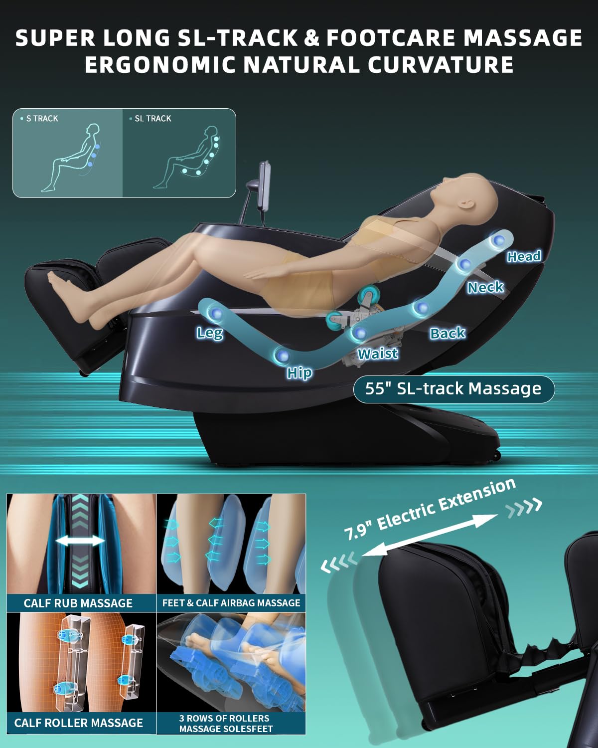4D Full Body Massage Chair with Flexible 166° Track, Reading Light, 18 Massage Modes, 11 Techniques, 36 Airbags, Zero Gravity Recliner with Yoga Stretch and Foot Massage Beige