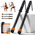 Cordless Battle Ropes for Home Gym, Adjustable Weight Ropeless Battle Rope Sticks Trainer for Fat Burning & Muscle Building Portable Exercise Jump Workout Endless Rope for Women & Men(Black)
