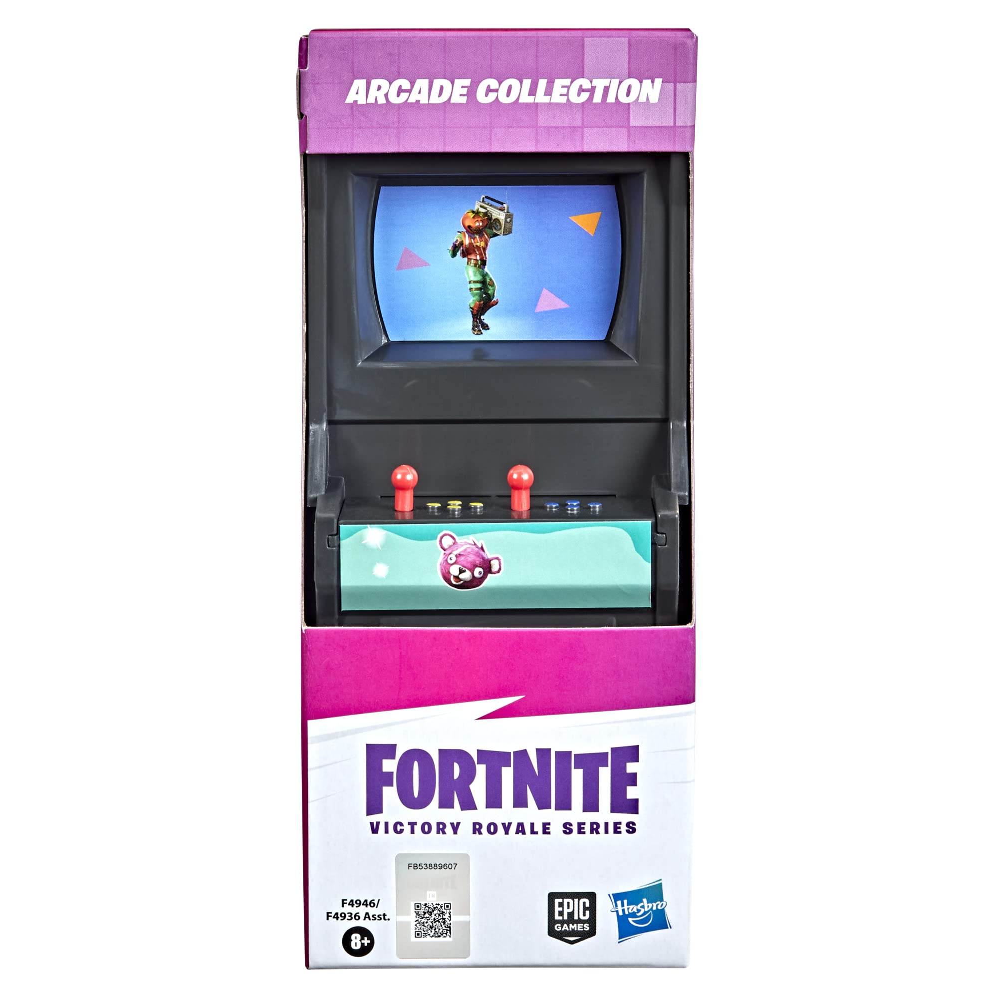 Fortnite Victory Royale Series Arcade Collection Orange Arcade Machine Collectible Toy with Accessories - Ages 8 and Up, 6-inch