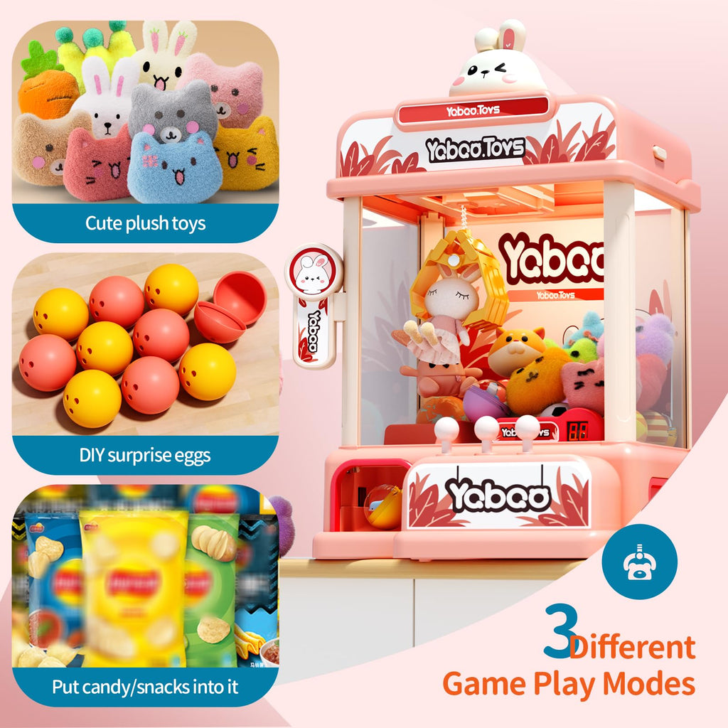 ORANGE OCEAN Large Claw Machine for Kids,Unicorns Toys Claw Machine for Girls,Mini Arcade Game with Prizes Toys,Kids Vending Machine Age 6-8 8-10,Christmas Party Birthday Gift for Girls Boys