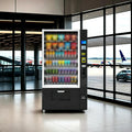 Commercial Combo Vending Machine for Sale, Refrigerated Snack Drink Vending Machine Beverage Dispenser with Card Reader Touch Screen for Airport Hospital School Office