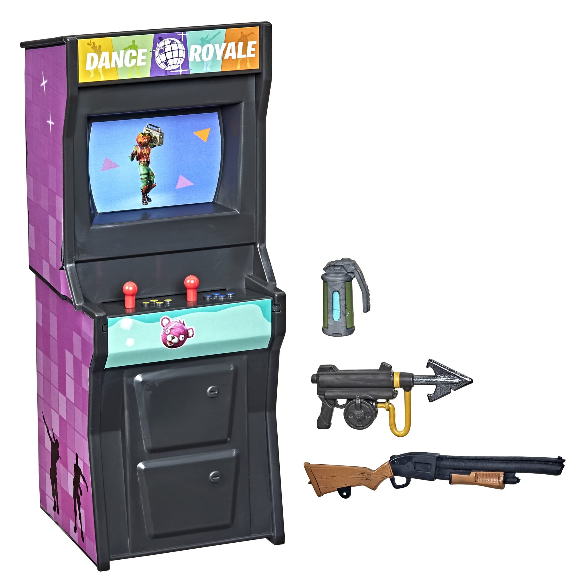 Fortnite Victory Royale Series Arcade Collection Orange Arcade Machine Collectible Toy with Accessories - Ages 8 and Up, 6-inch