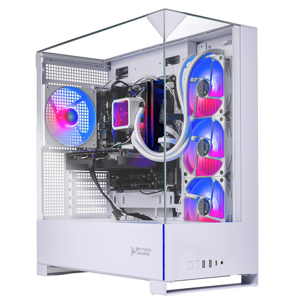 Skytech Gaming Rampage Gaming PC, Ultra 7 U7 265F, RTX 5060 Ti 8GB | 32GB DDR5 RAM 6000, 1TB Gen4 NVMe M.2 SSD, Windows 11, 850W GOLD ATX 3 PSU, 360 ARGB AIO , Wi-Fi 6, Desktop