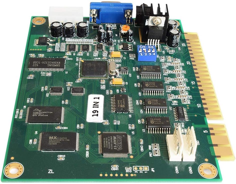 BLEE Classical Arcade Board 19 in 1 Arcade PCB Jamma Board Horizontal Jamma Multi Game CGA VGA Output