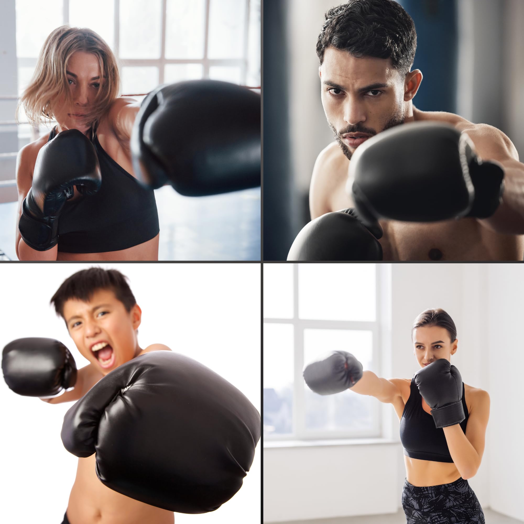 Music Boxing Machine - Smart Wall-Mounted Boxing Trainer with 9 Modes & Speeds, Bluetooth Music, LED Display, Gloves & USB Cable for Professional Training & Fitness - Black