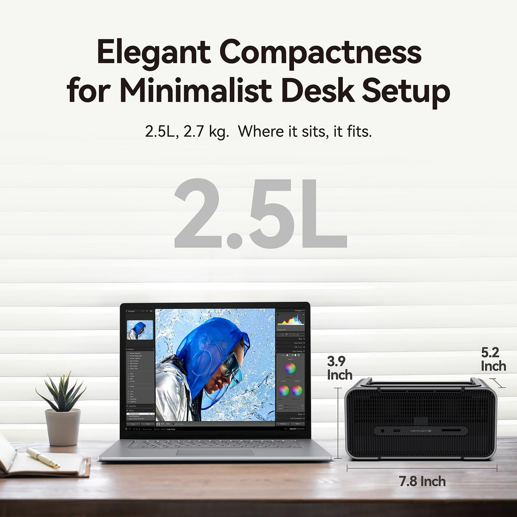 Khadas Mind Graphics 2 eGPU External Graphics Card with NVIDIA RTX 5060 Ti 16GB GDDR7, Desktop GPU for Thunderbolt 4 Laptops, 4K & 8K Output via HDMI 2.1b / DP 2.1b, PCIe 4.0 x8, Built-in Speakers