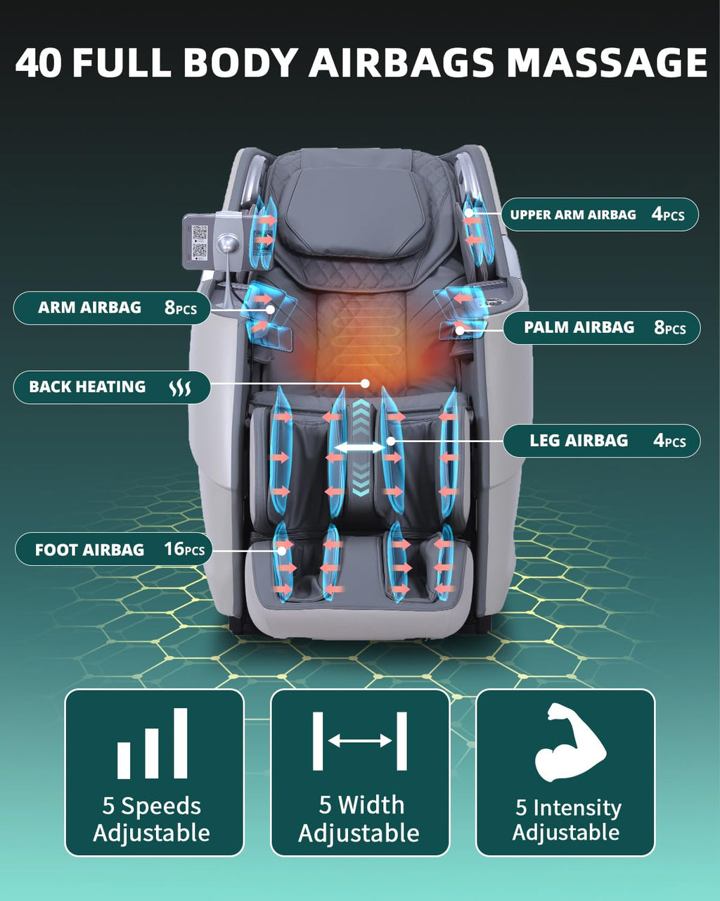 4D Full Body Massage Chair with Flexible 166° Track, Reading Light, 18 Massage Modes, 11 Techniques, 36 Airbags, Zero Gravity Recliner with Yoga Stretch and Foot Massage Beige