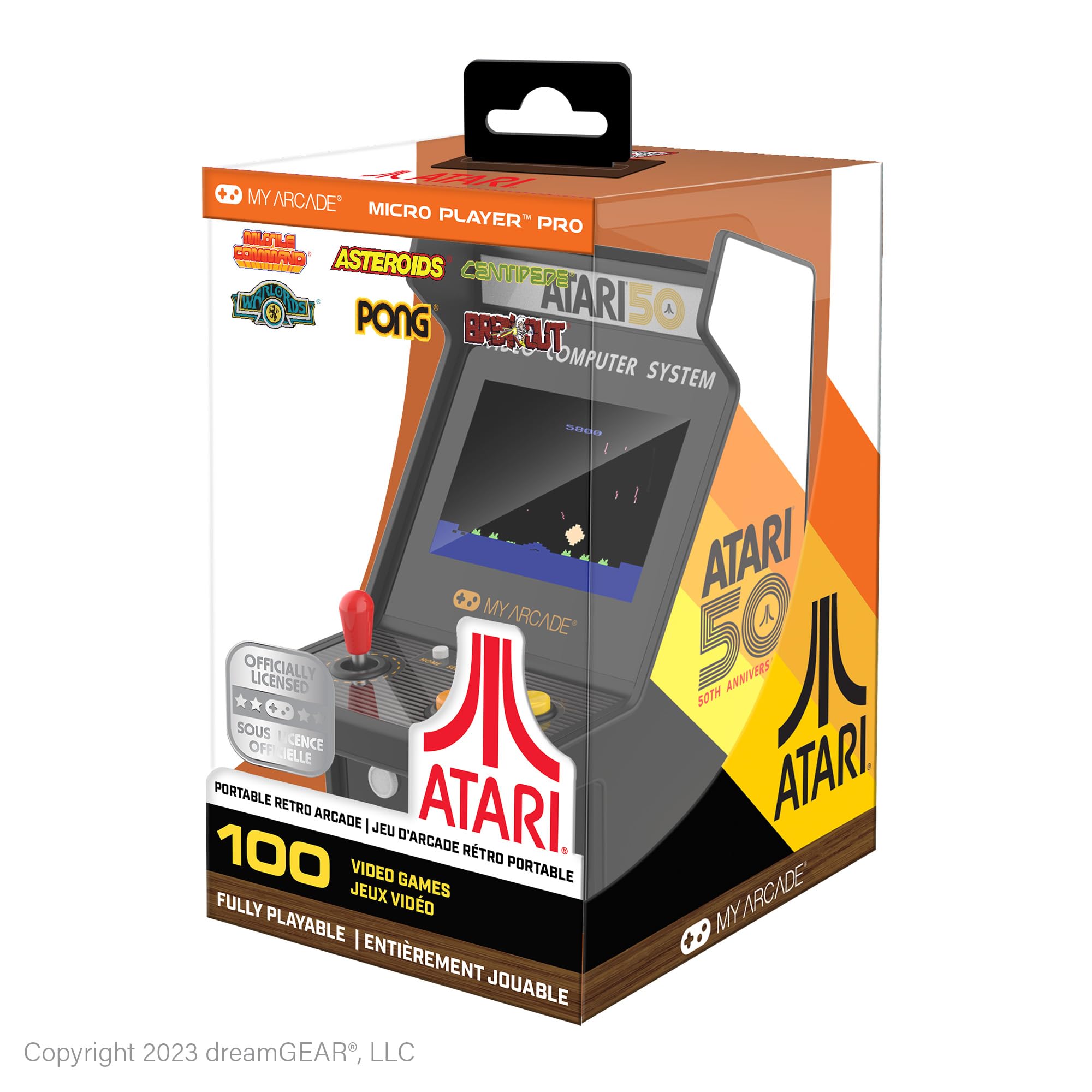 My Arcade Pac-Man Micro Player Pro: 6.75" Handheld Retro Games, Arcade Classics