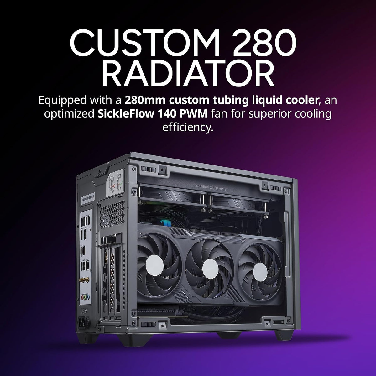Cooler Master NR2 Pro Gaming PC Intel Ultra 7 KF + RTX 5080 Mini ITX PC | Intel Core Ultra 7 265KF + NVIDIA RTX 5080 16GB Gaming PC, 32GB DDR5 6000MHz, 2TB M.2 SSD, 280mm AIO Cooler, Windows 11
